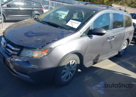 2015 Honda Odyssey Ex-L из США, поврежденный, VIN 5FNRL5H67FB103818